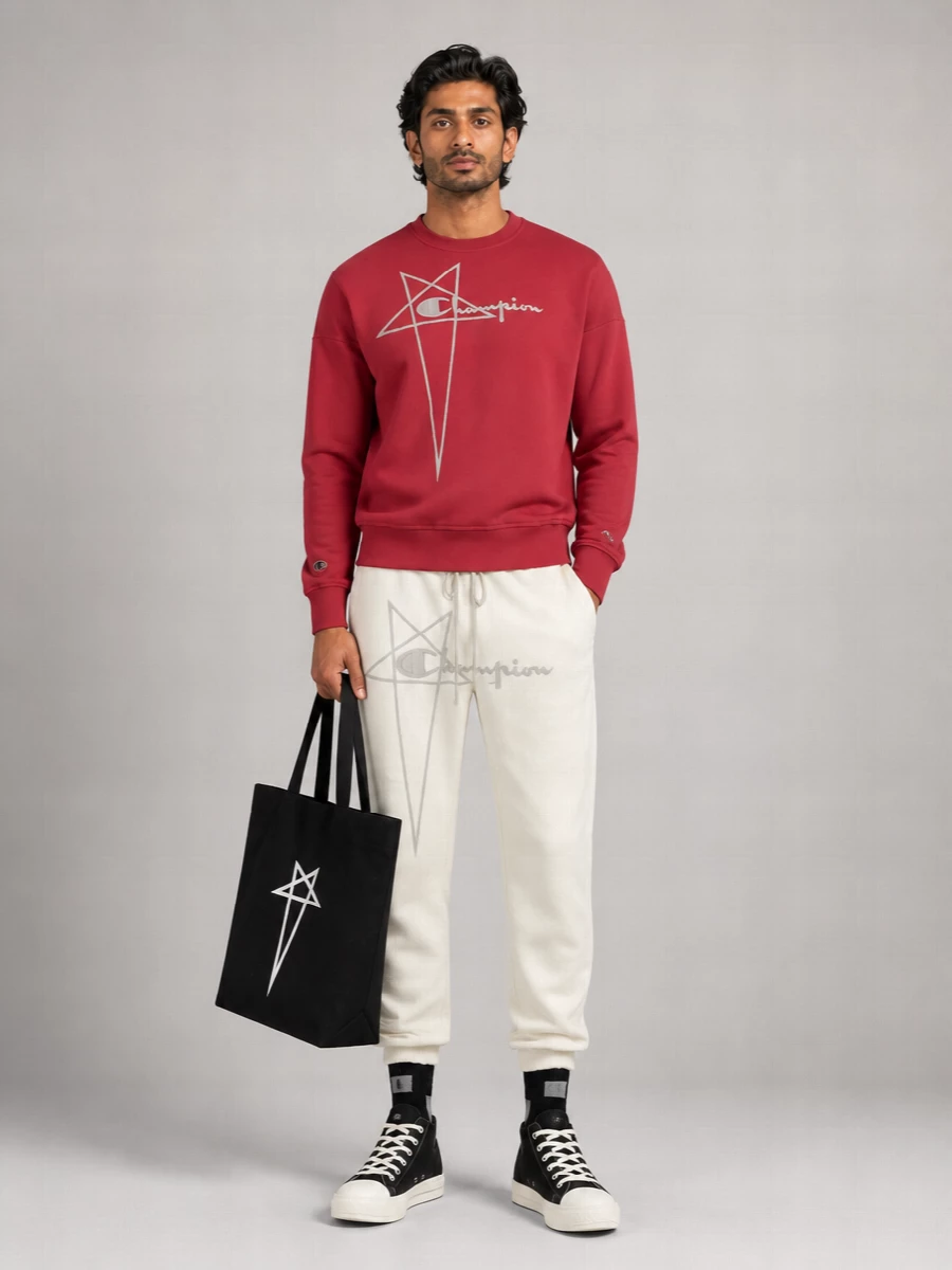 Rick Owens Cotton Ribbed Crew-Neck Sweatshirt