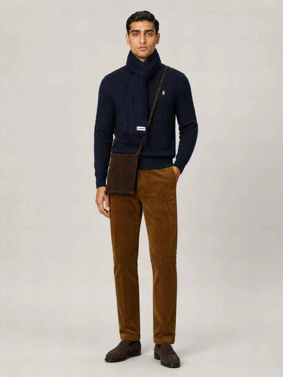 Polo Ralph Lauren Cable-Knit Cotton Crewneck Sweater