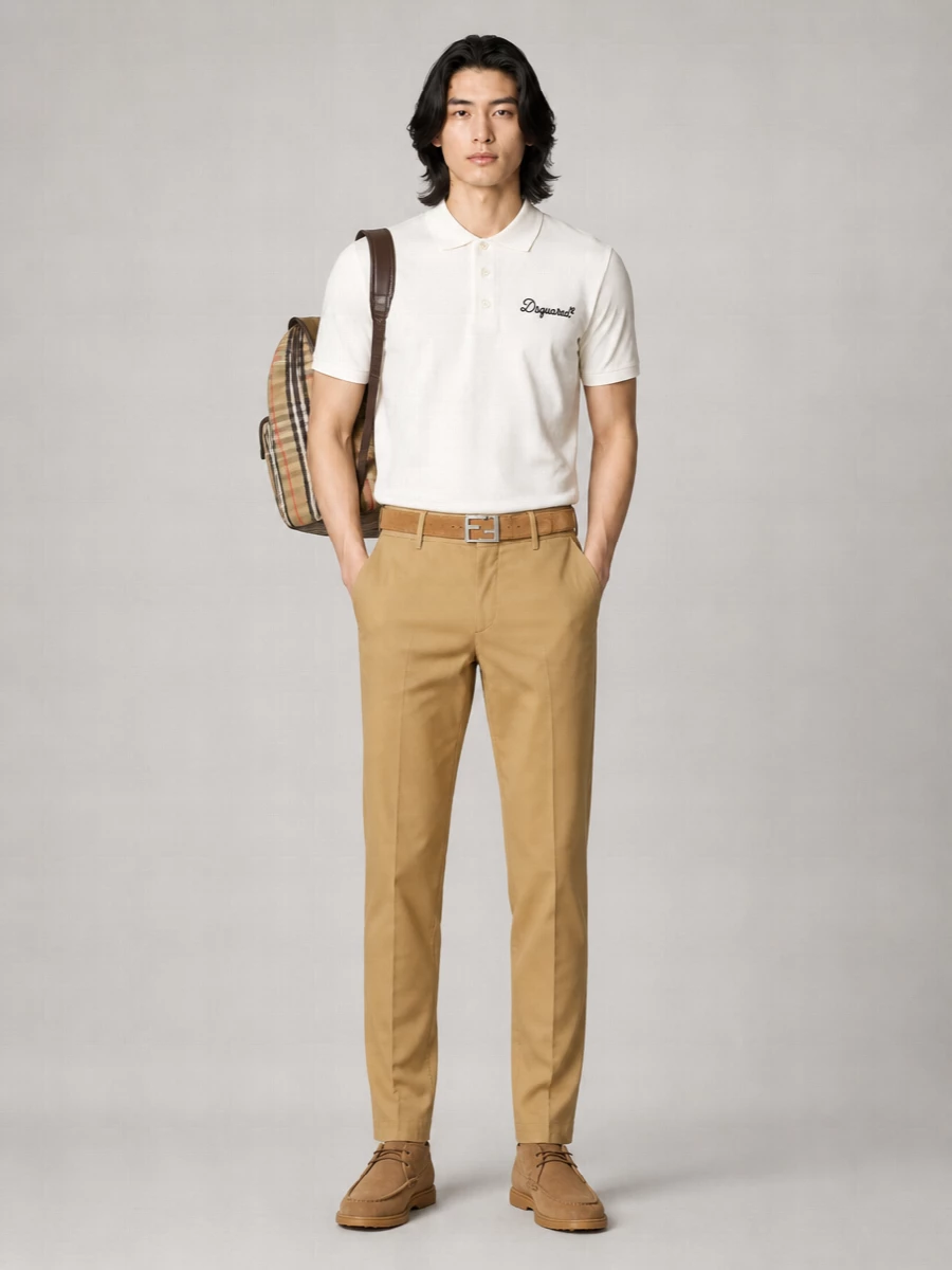 Dsquared2 Cotton Straight-Leg Trousers