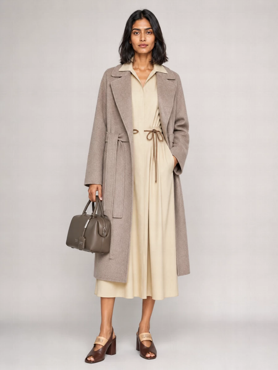 S Max Mara Virgin Wool Single-Breasted Coat