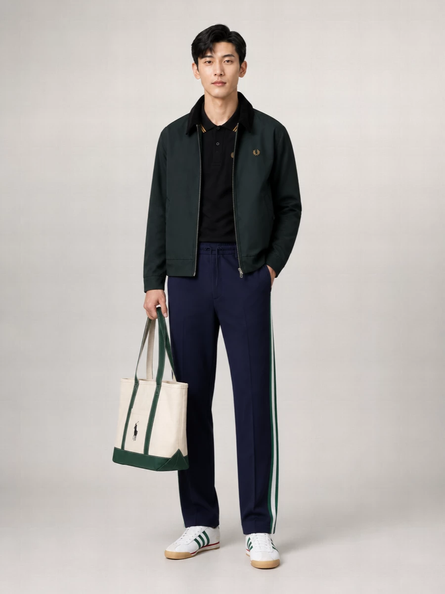 Fred Perry single-breasted coat