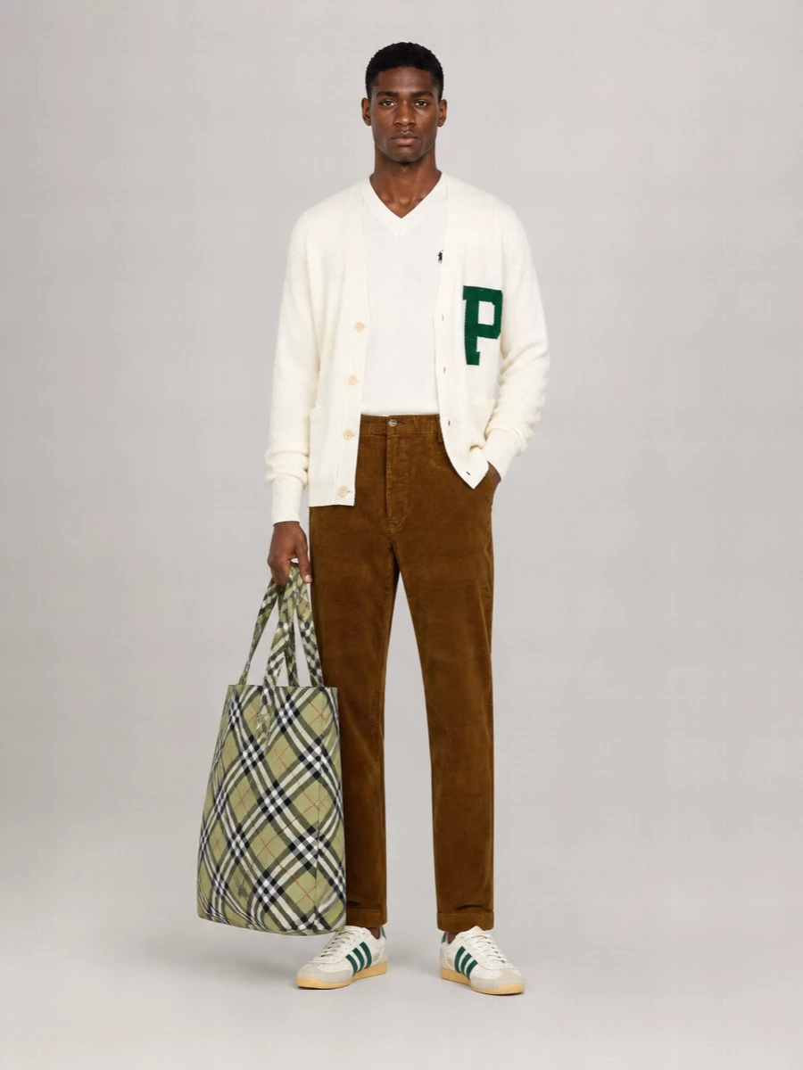 Polo Ralph Lauren Cotton V-Neck Intarsia Cardigan