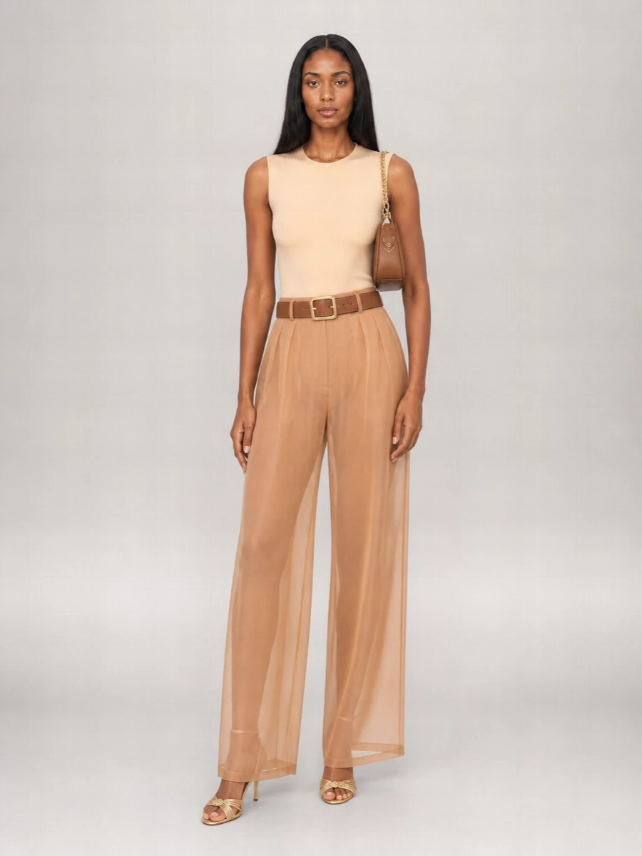 Max Mara Silk Wide-Leg Trousers