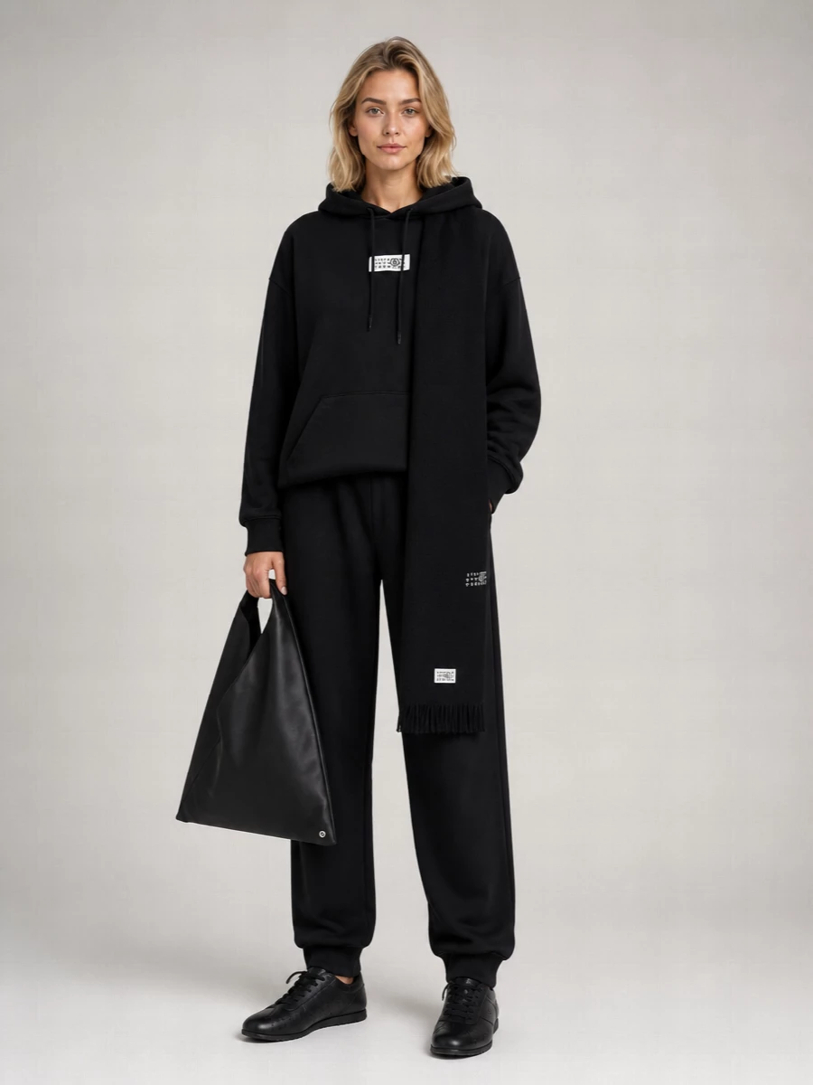 Mm6 Maison Margiela Cotton Straight-Leg Track Pants