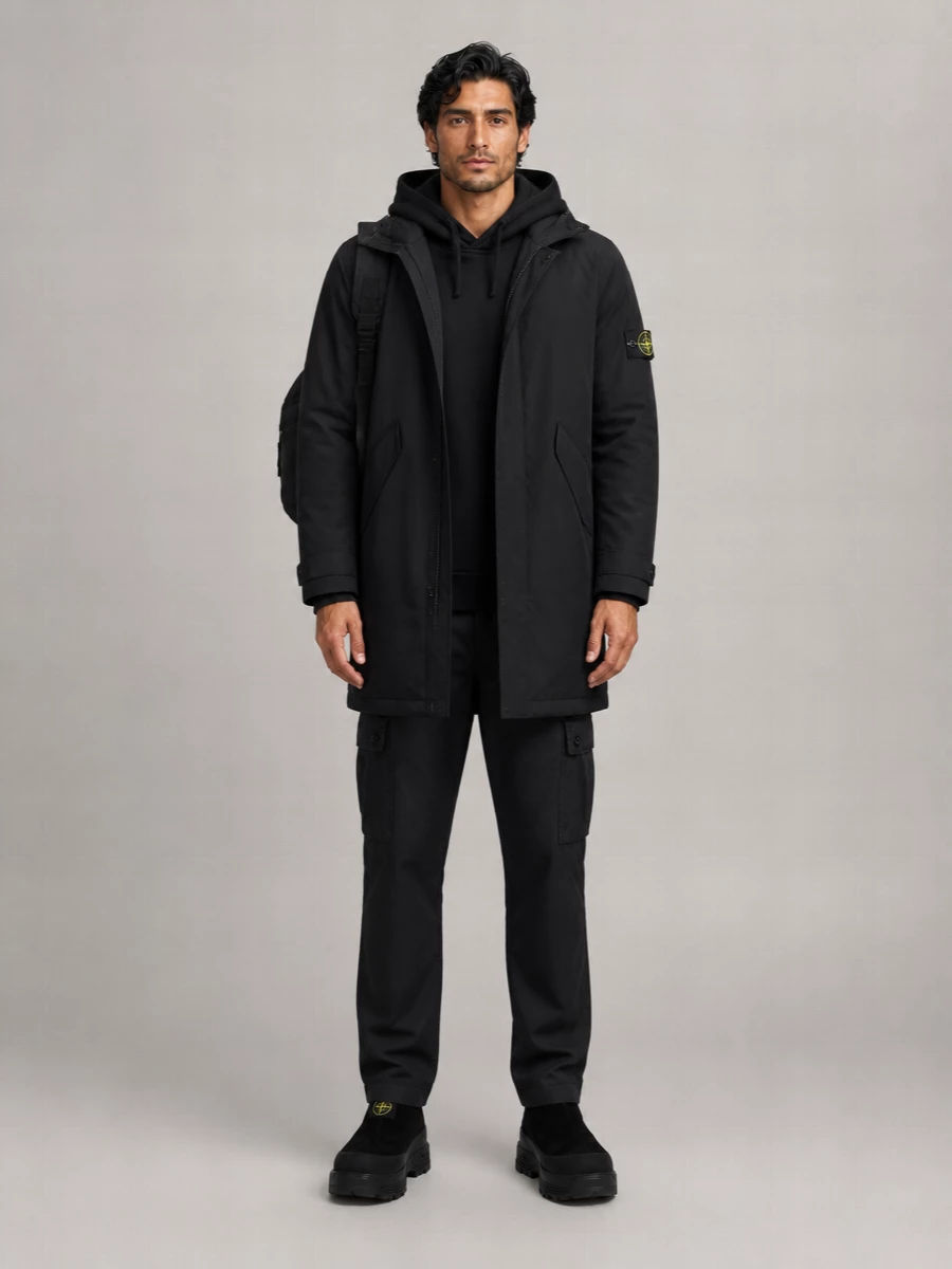 Stone Island Micro Reps Hooded Down Parka