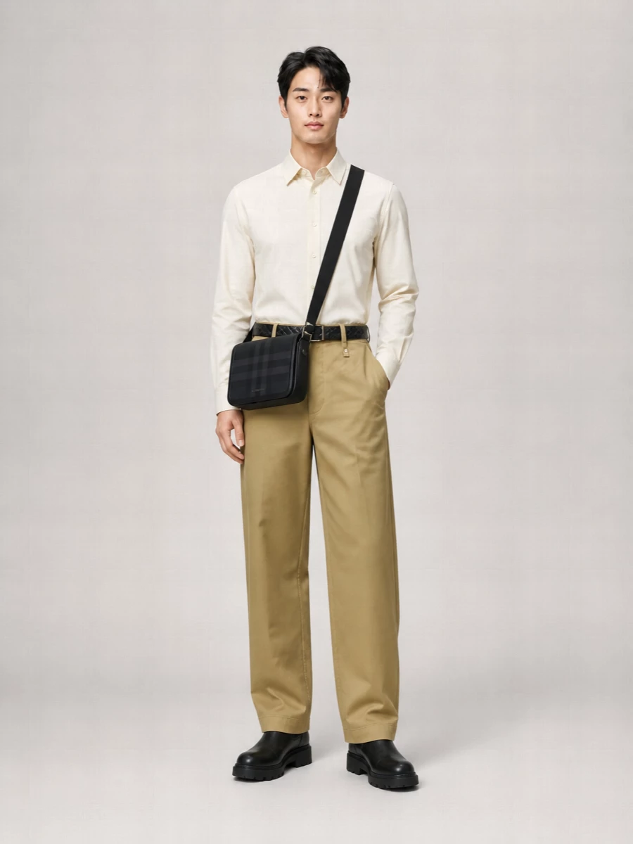 Burberry Cotton Wide-Leg Trousers