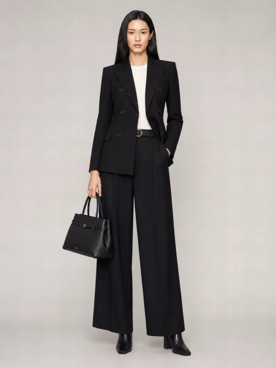Sportmax wool fitted double-breasted blazer
