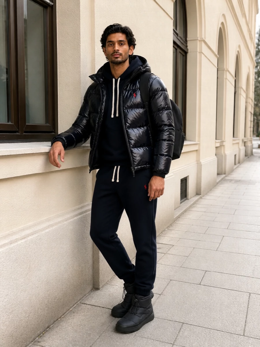 Polo ralph lauren puffer joggers lanvin boots