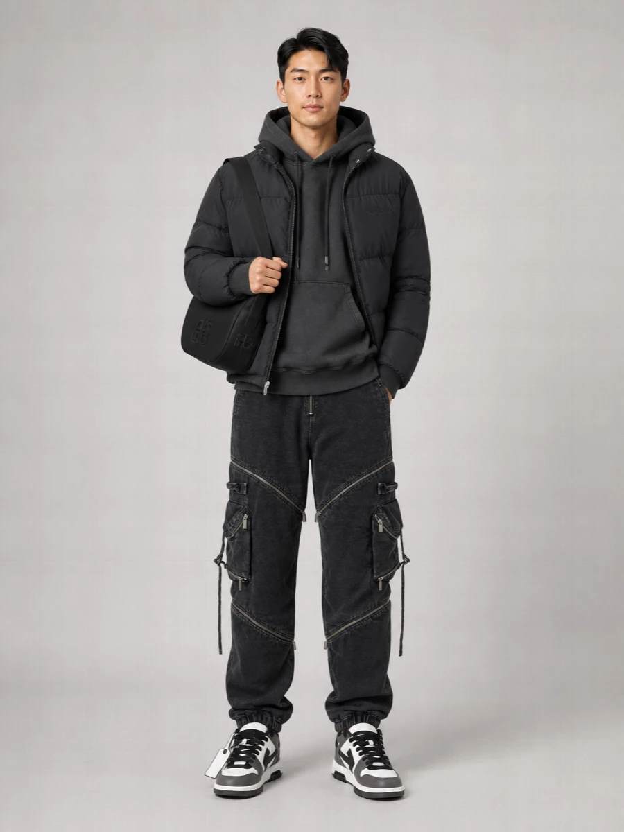 Off-White Down Hooded Puffer Jacket