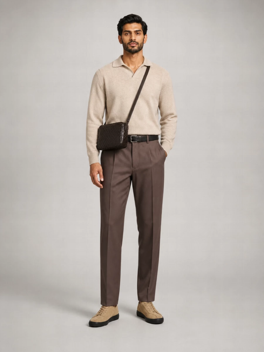 The Row Cashmere Polo Shirt Long Sleeves