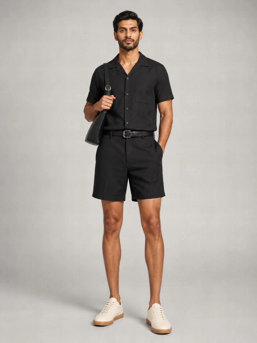 Zegna Linen Regular-Fit Cuban-Collar Shirt