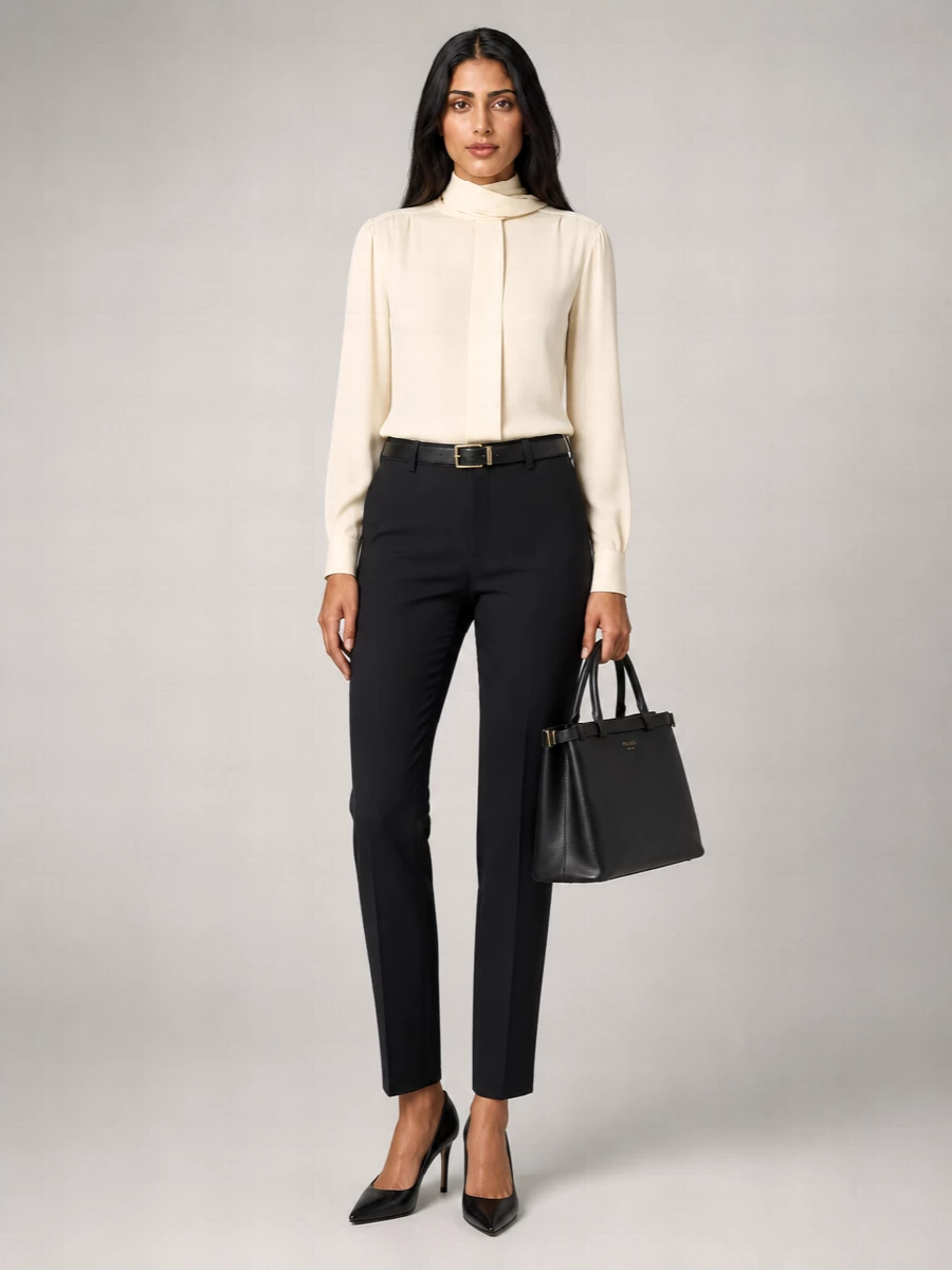 Prada Wool Tapered Tailored Trousers