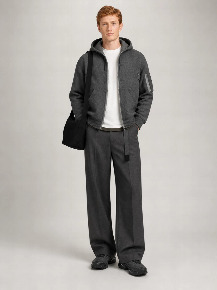 Sacai Cashmere Hooded Jacket