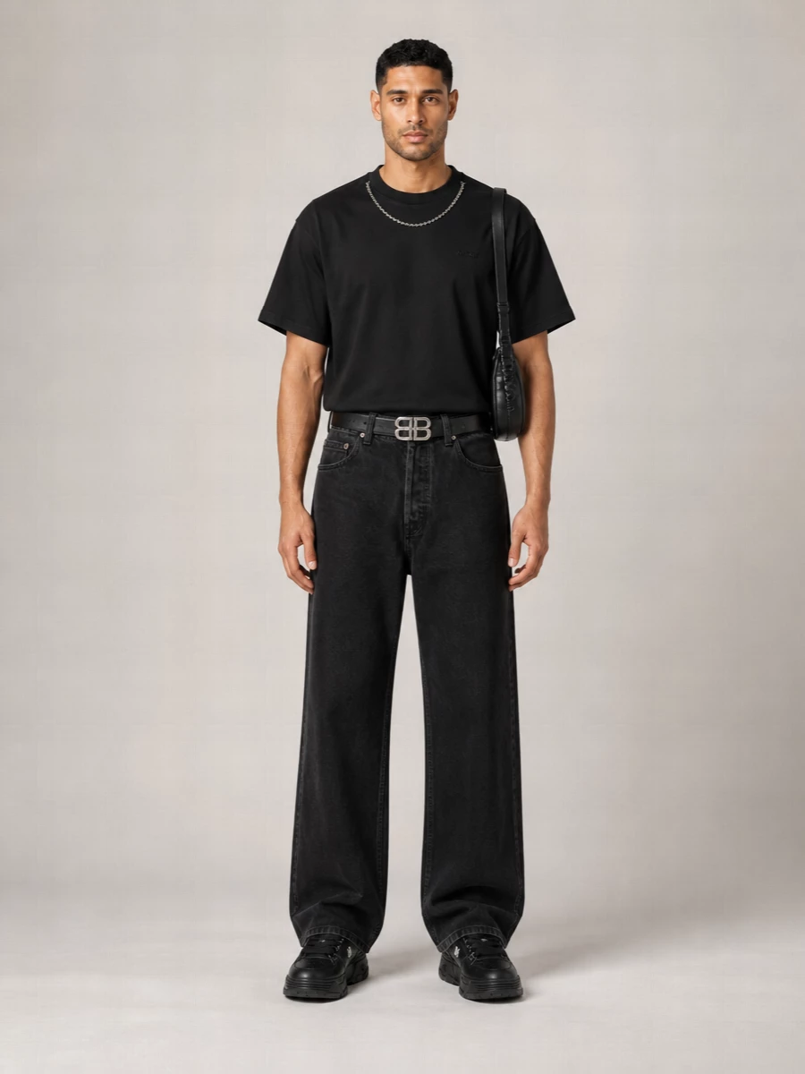 Ambush Denim Mid-Rise Wide-Leg Jeans
