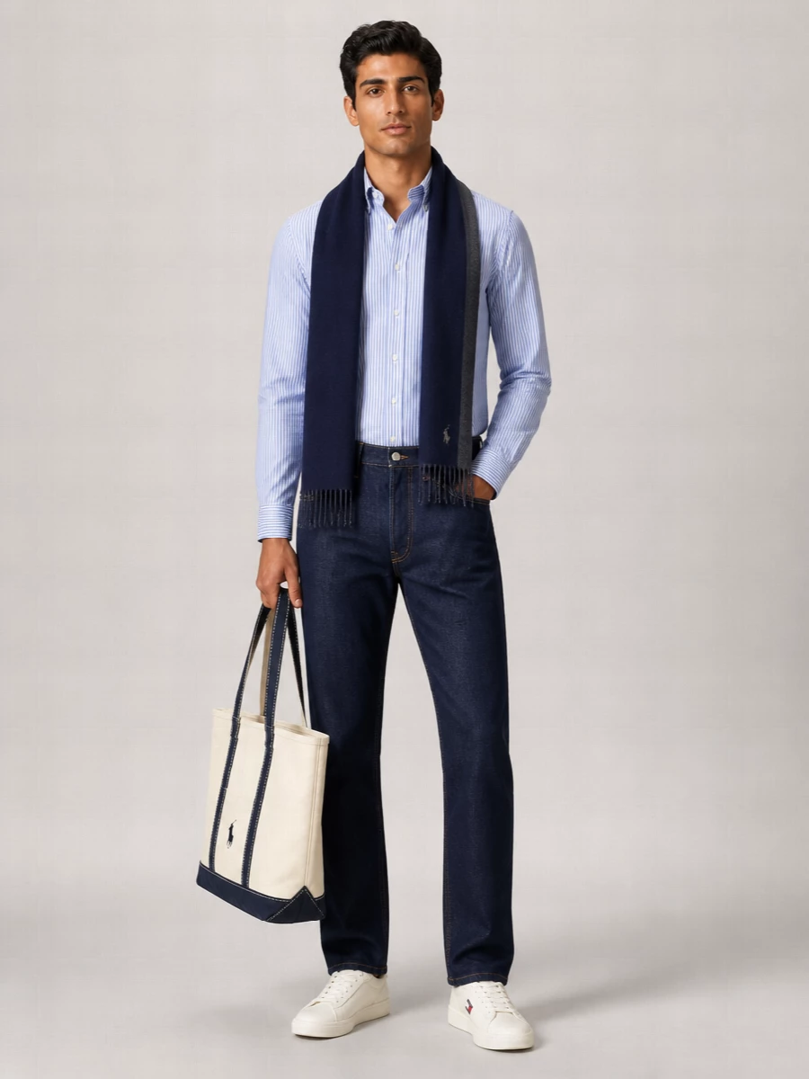 Ralph Lauren Striped Long-Sleeve Polo Shirt
