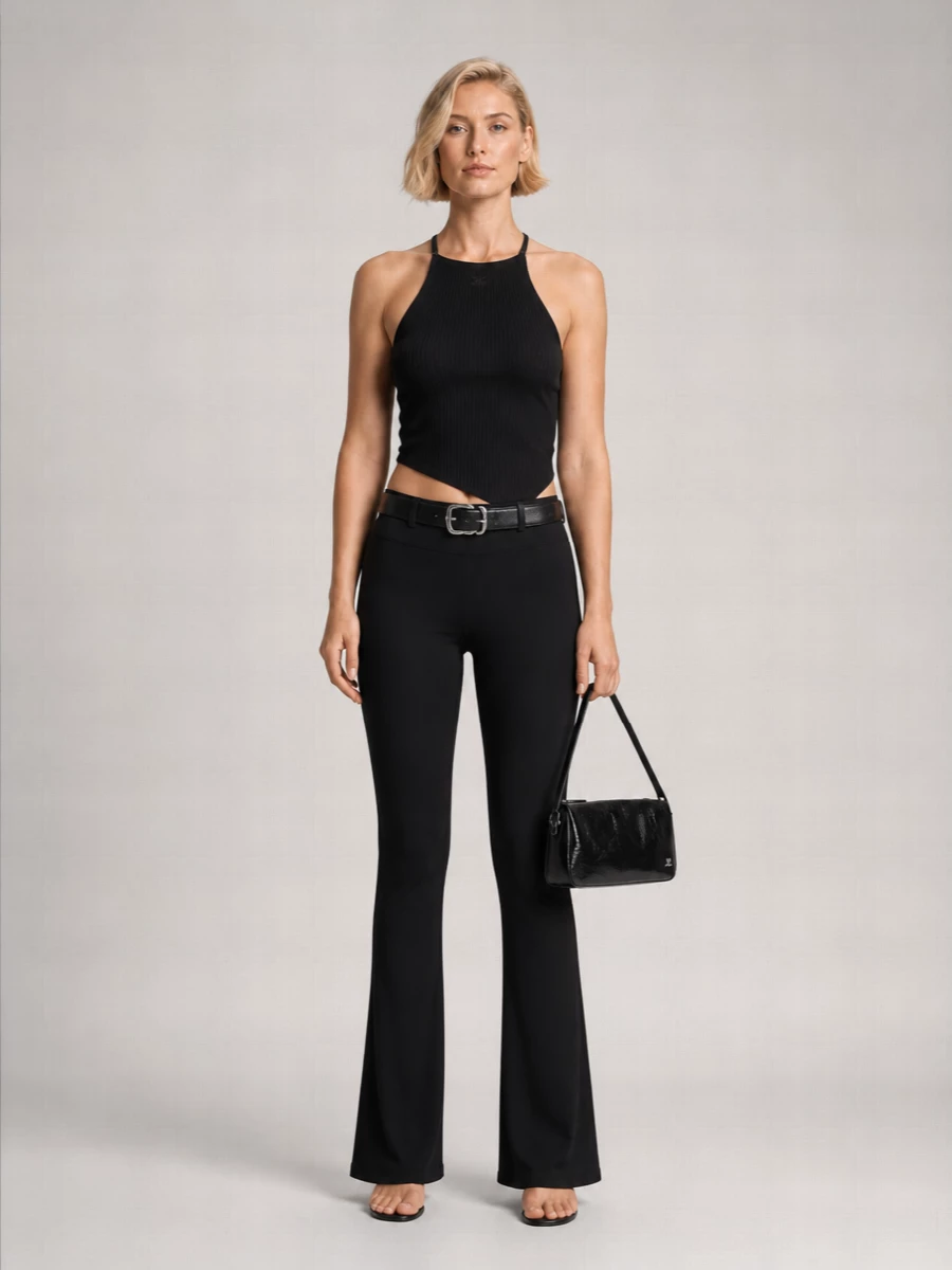 Courrèges Low-Rise Flared Trousers