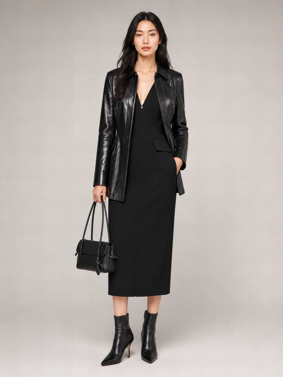 Sportmax Leather Jacket