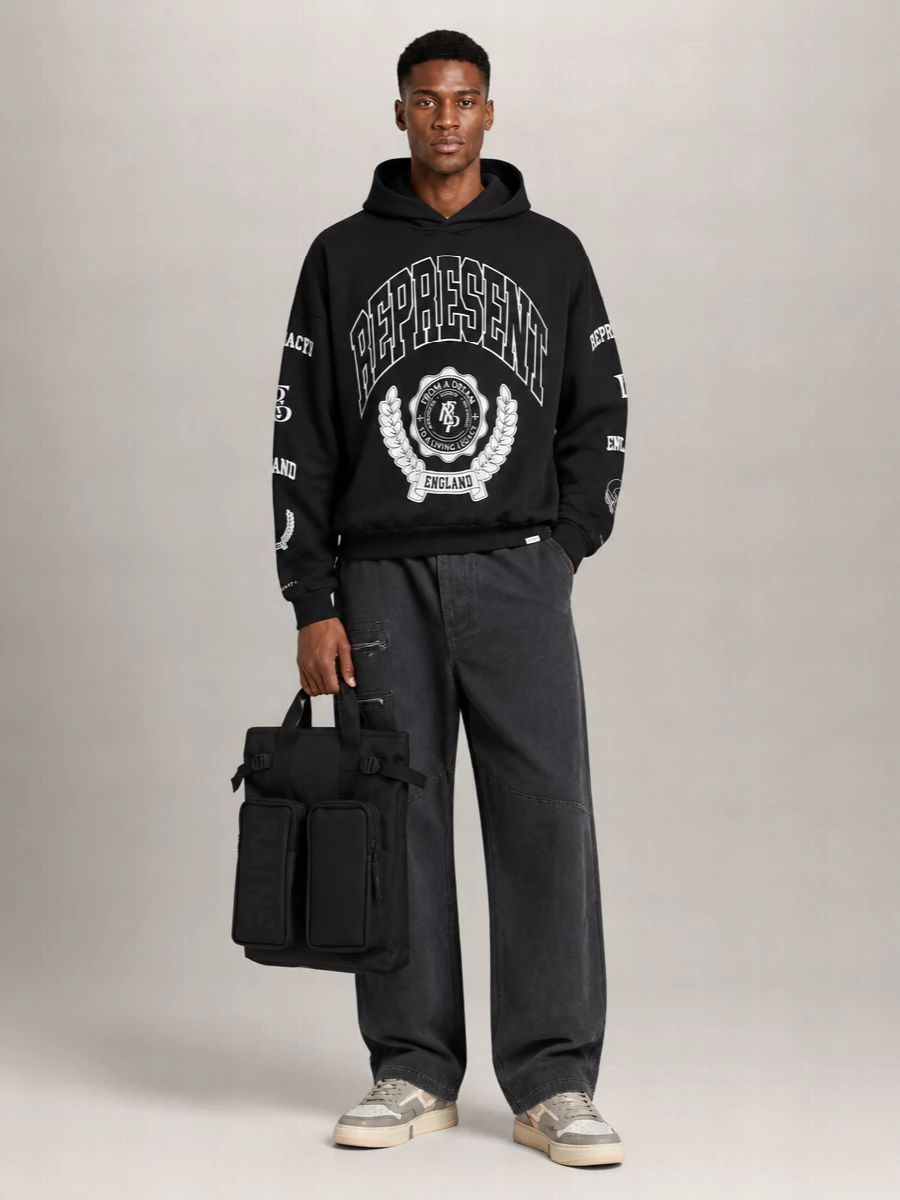 Represent Cotton Relaxed-Fit Hoodie