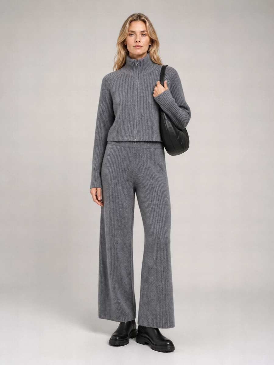 Lisa Yang Cashmere Zip-Up High-Neck Cardigan
