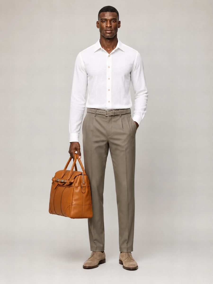 Brunello Cucinelli Linen Easy Fit Shirt