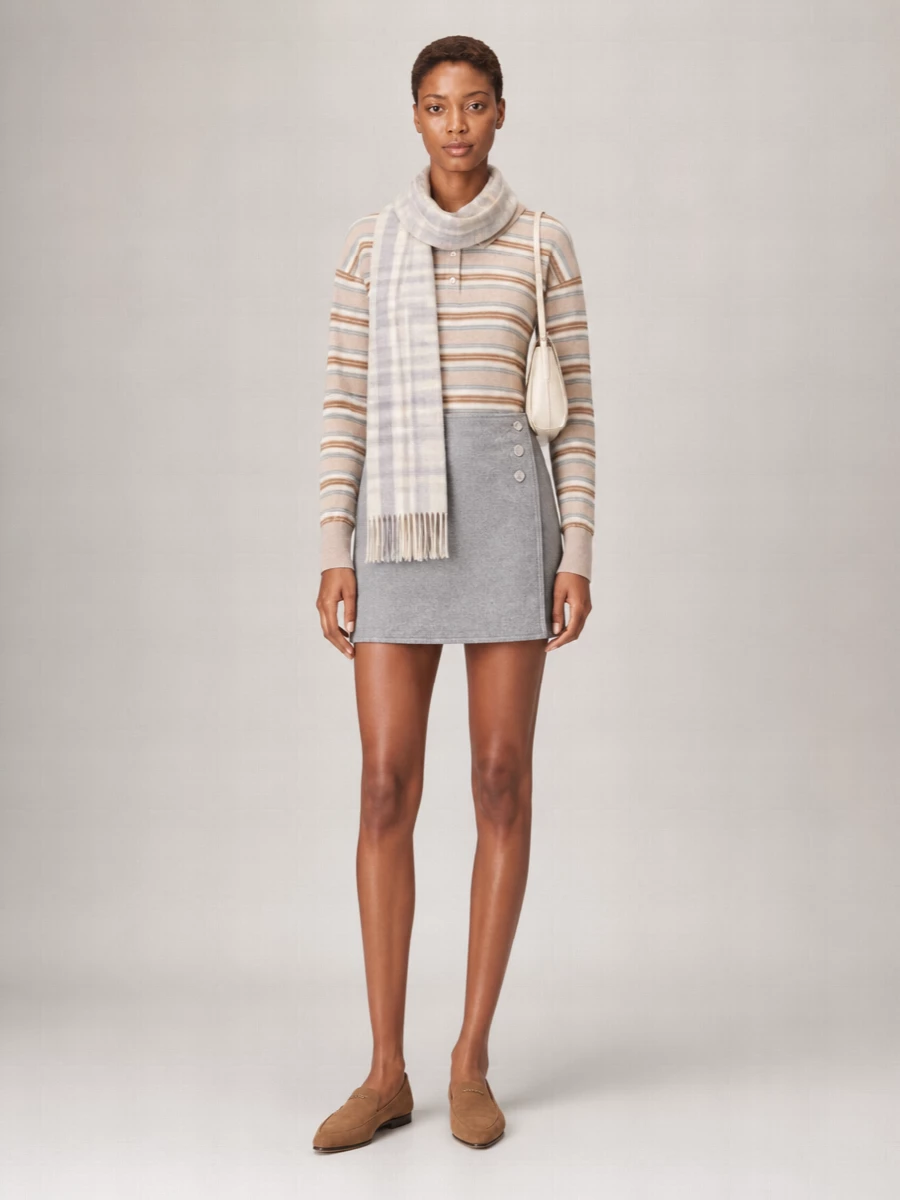 Guest In Residence Cashmere Collared Sweatshirt