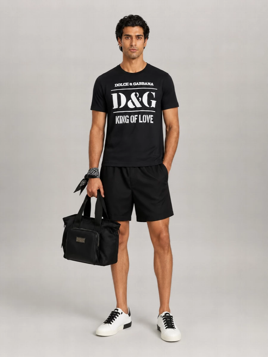 Dolce&Gabbana Cotton Printed Short-Sleeve T-Shirt
