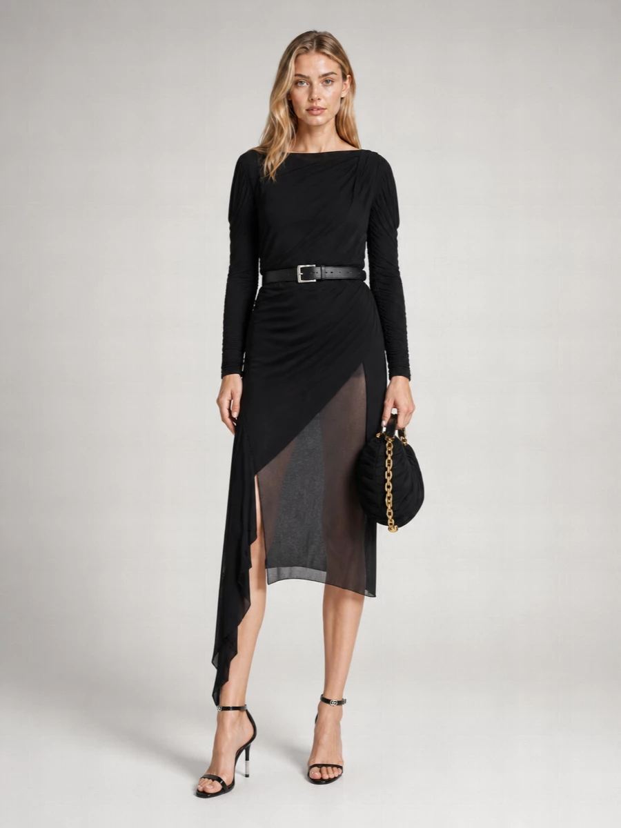 Gucci Crepe Midi Dress
