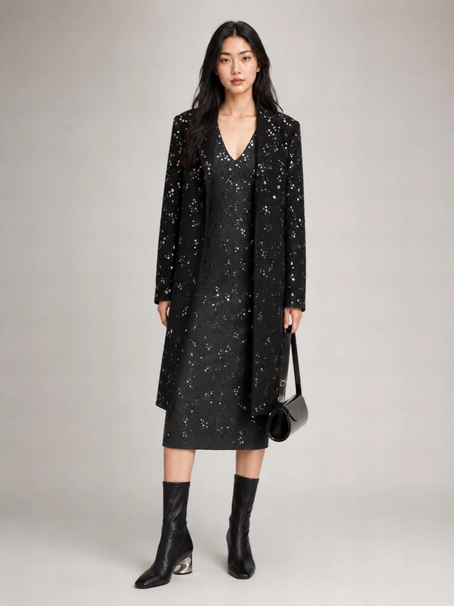 Jil Sander Wool Belted Single Breasted Coat