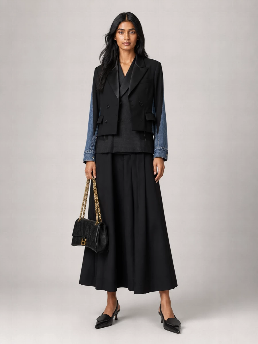 Balenciaga Crush Small Leather Shoulder Bag