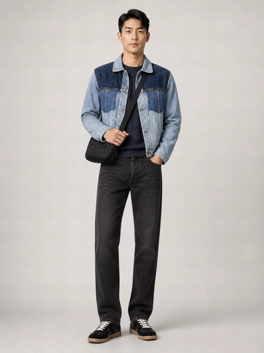 Maison Margiela Patchwork Effect Denim Jacket