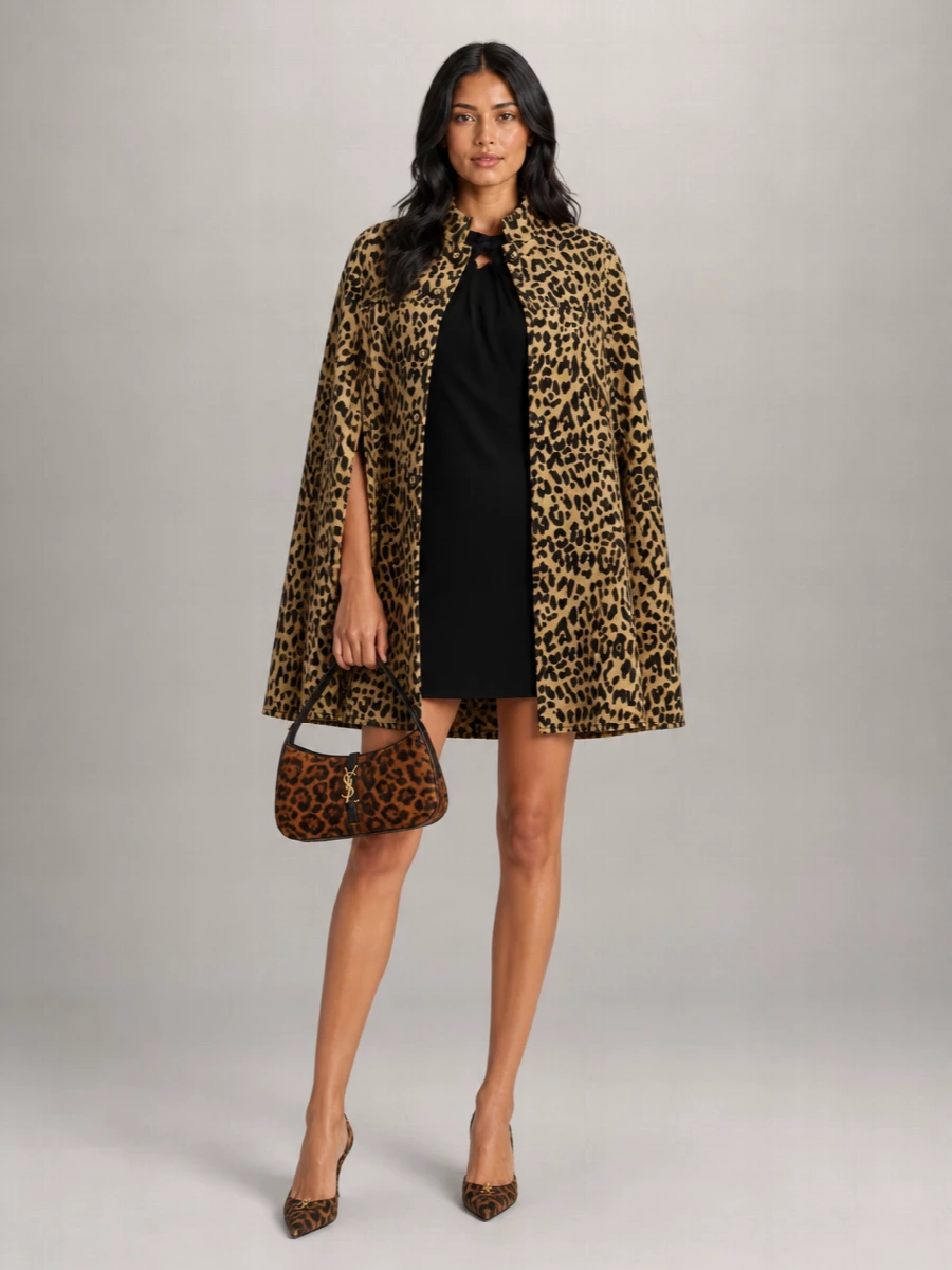 Saint Laurent Leopard-Print Slingback Pumps