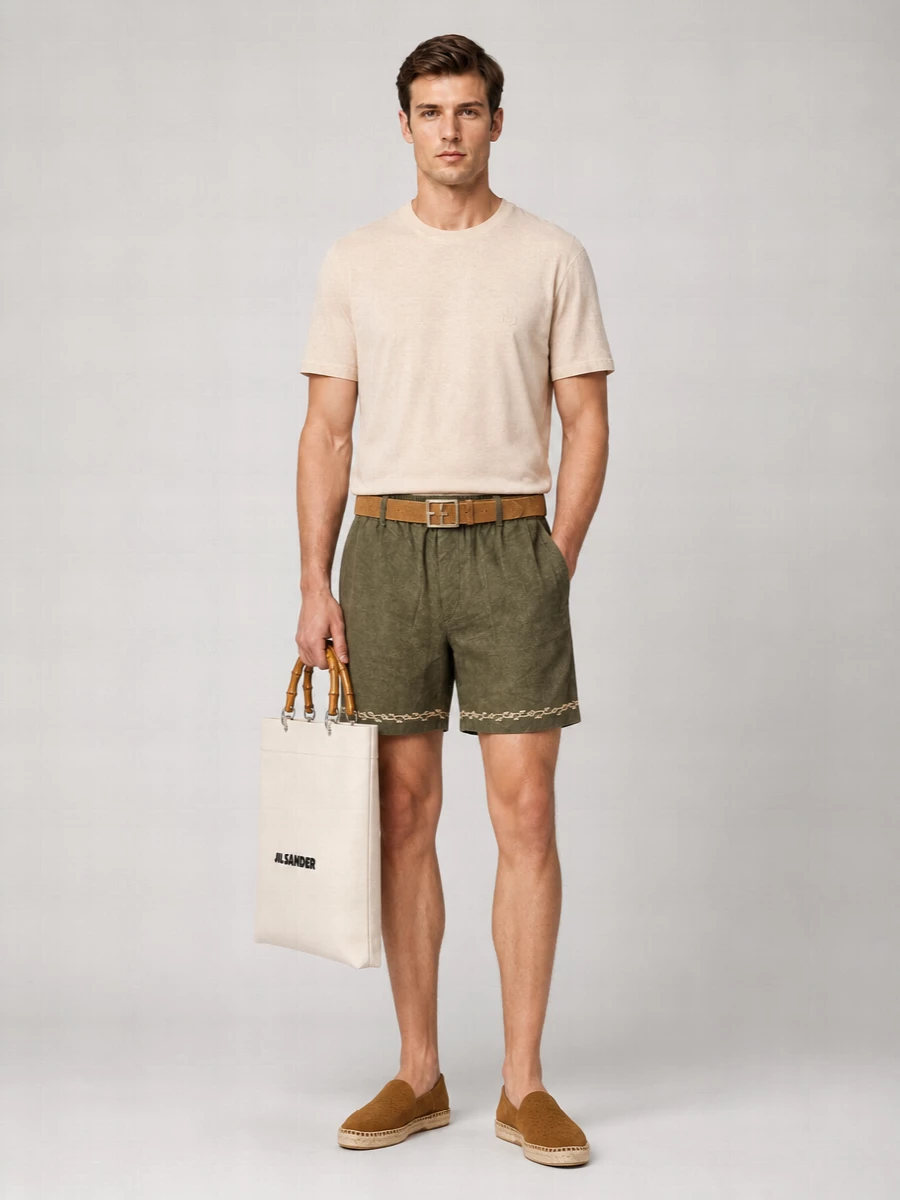 Isabel Marant Cotton Embroidered Tailored Bermuda Shorts
