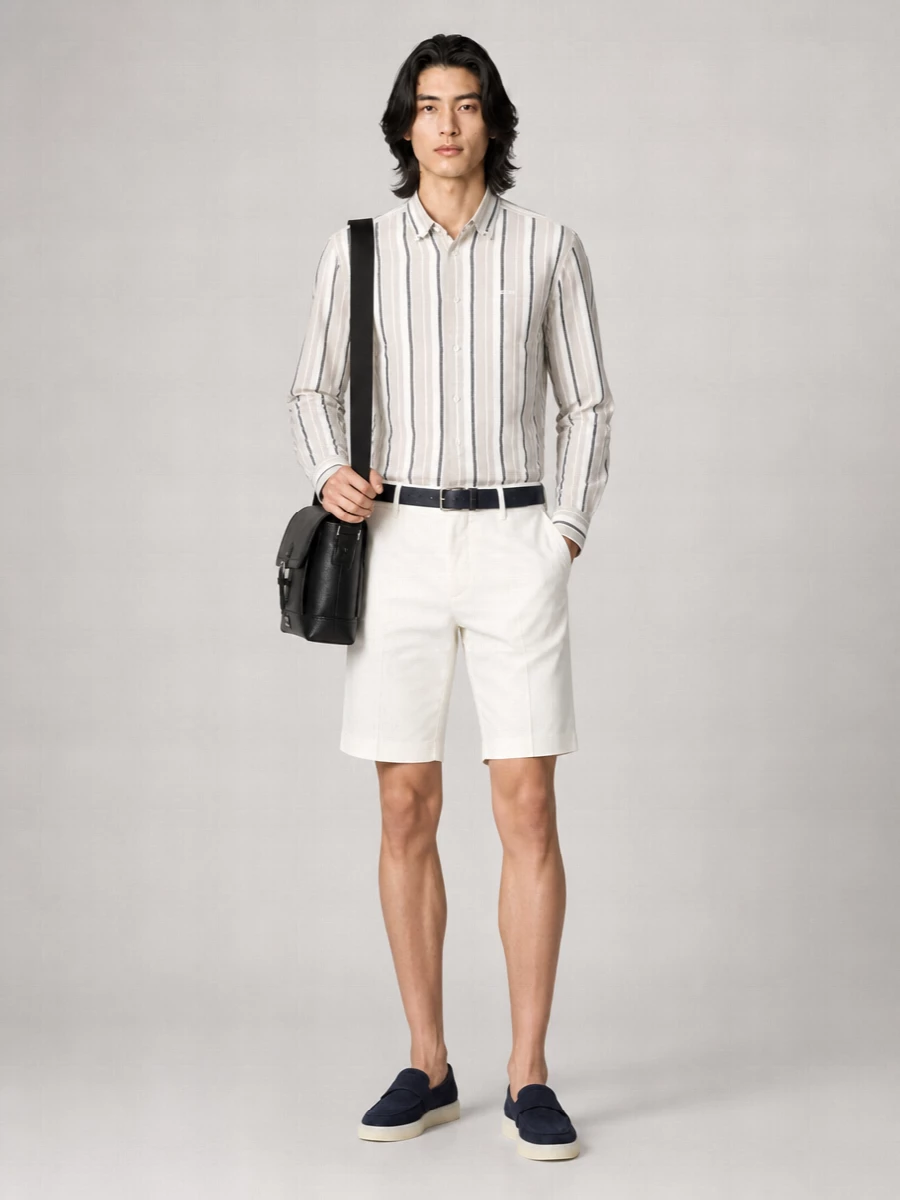 Boss Linen Cotton T-Shirt