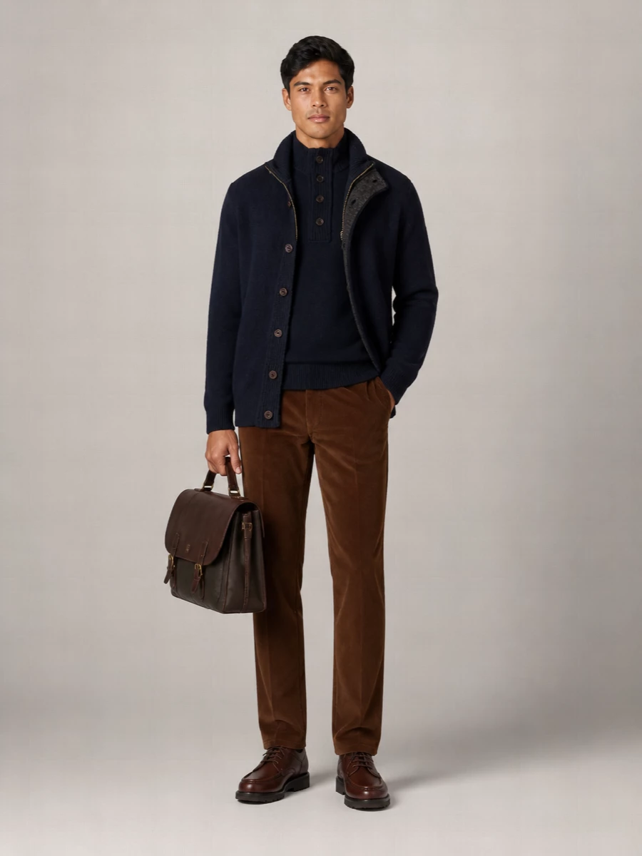Barbour half zip knit sweater