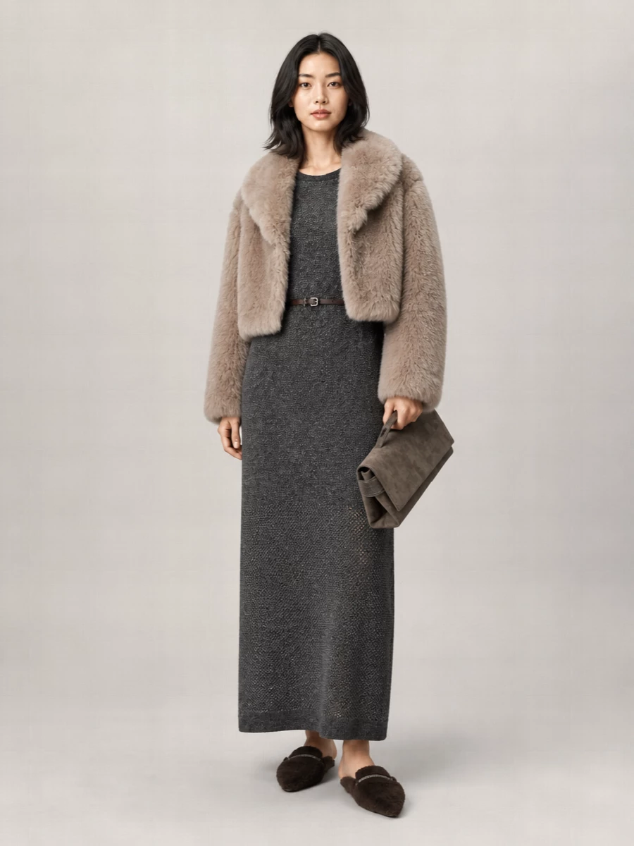 Brunello Cucinelli Shearling Mules
