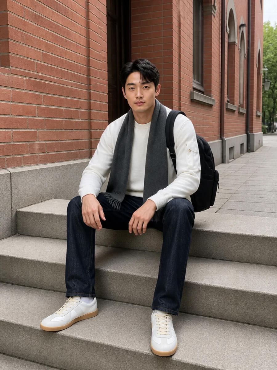 Moncler sweatshirt dark denim designer sneakers