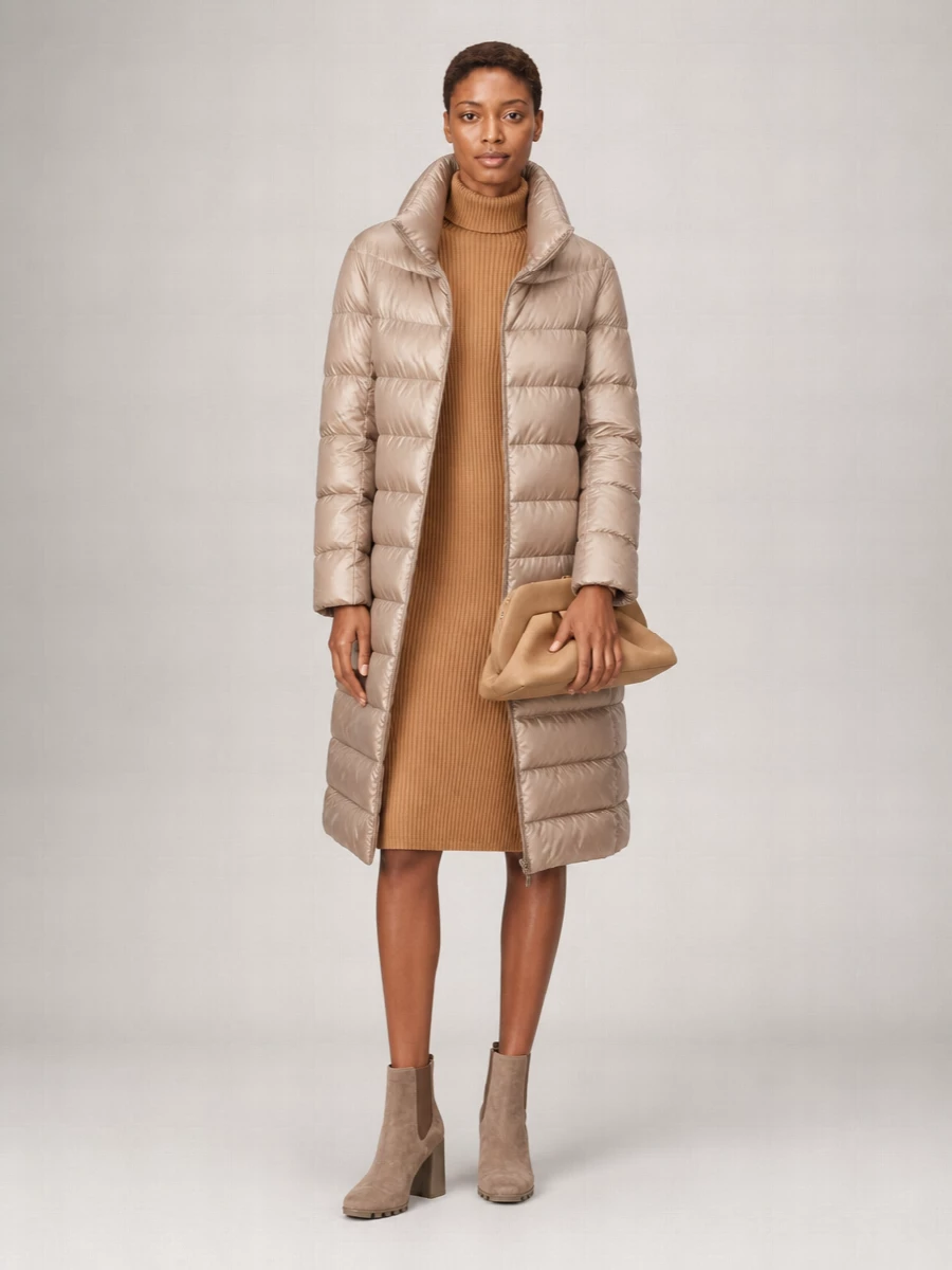 Herno Long Quilted Down Puffer Jacket