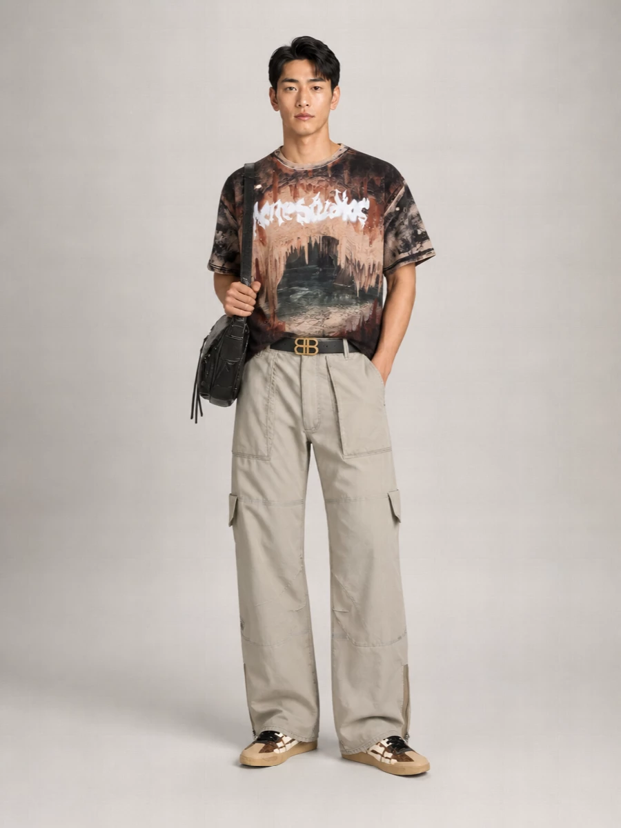 Acne Studios Organic Cotton Relaxed-Fit Graphic-Print T-Shirt