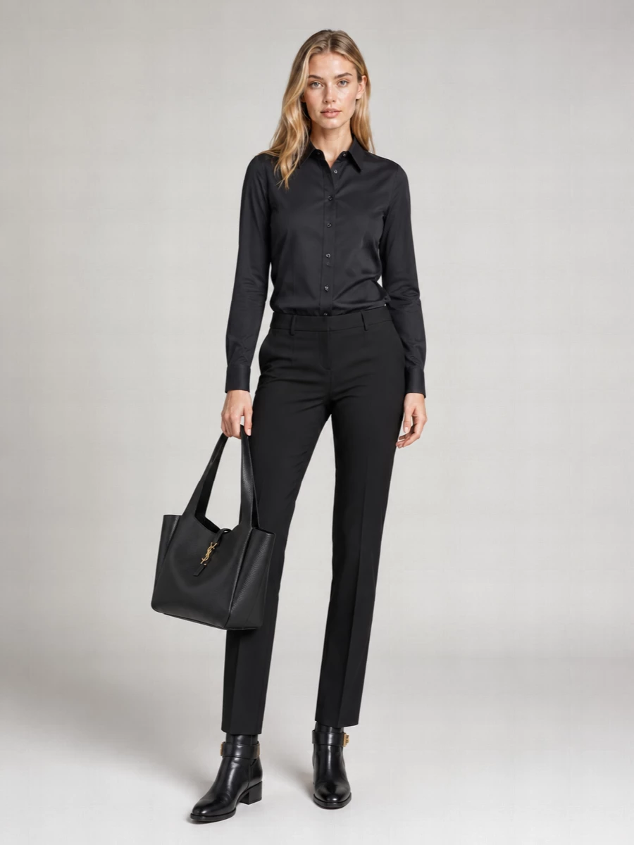 Saint Laurent Le 5 À 7 Small Leather Bea Tote Bag
