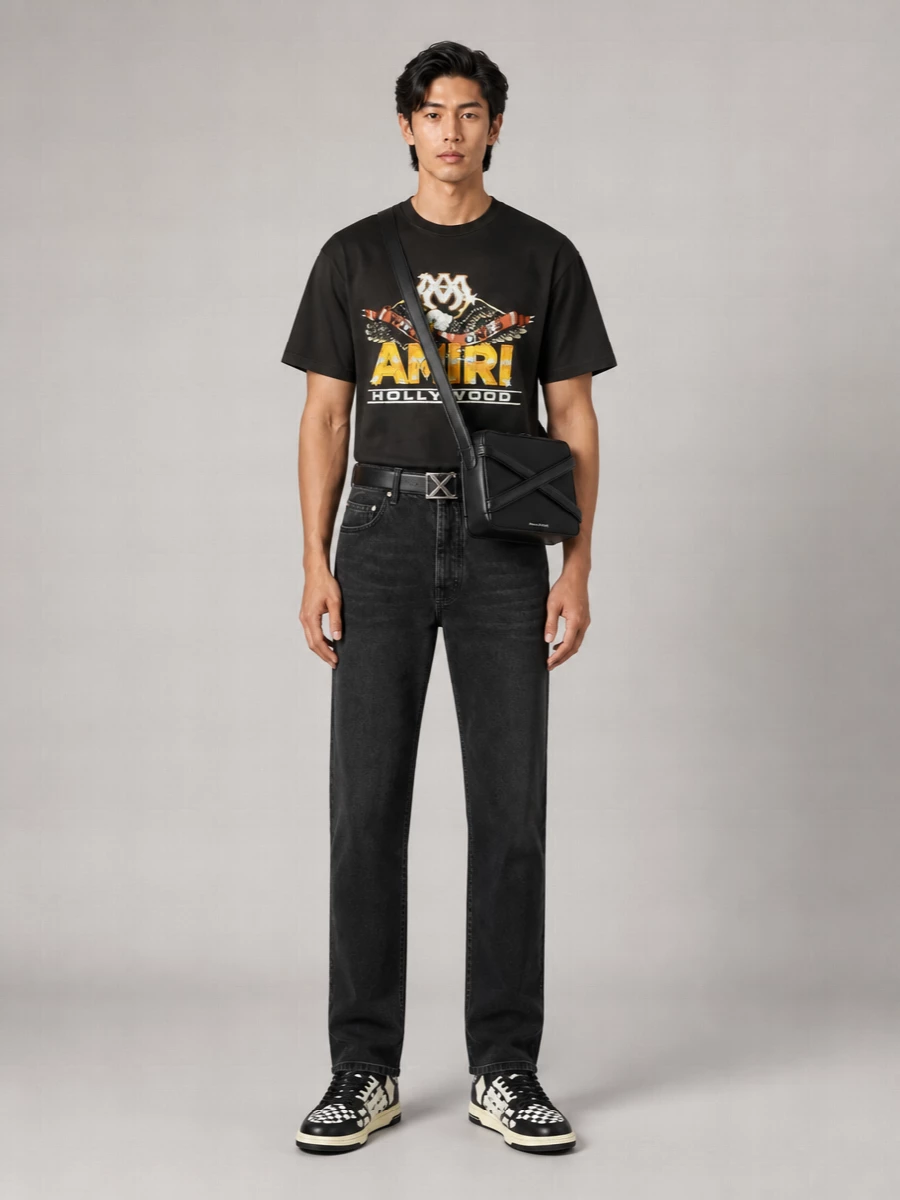 Amiri Cotton Oversized Graphic T-Shirt