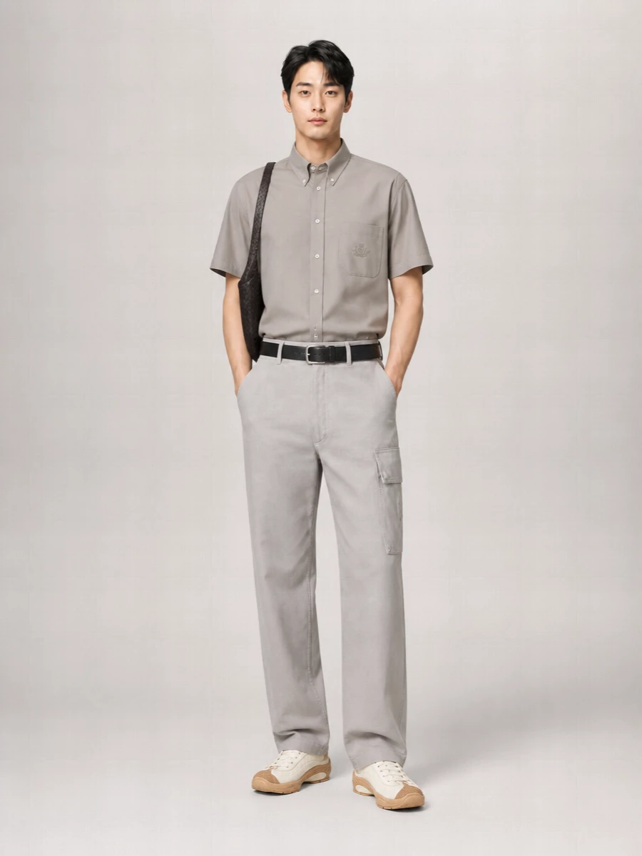 Fendi Cotton Gabardine Cargo Trousers