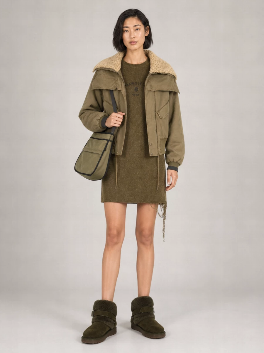 Entire Studios Cotton Canvas Cropped Jacket