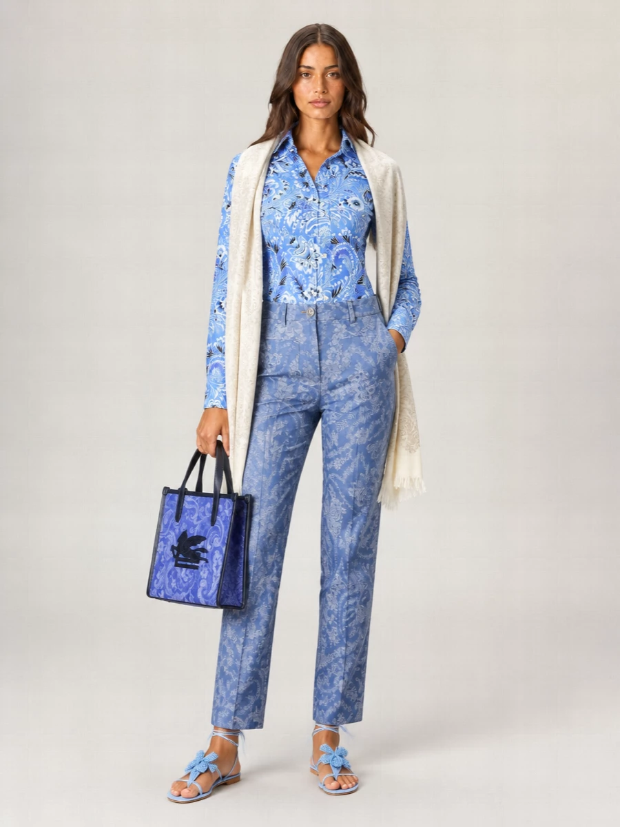 Etro Paisley Print Long-Sleeve Shirt