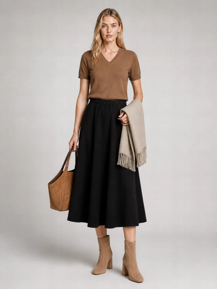 Extreme Cashmere Cashmere V-Neck Short-Sleeve Sweater