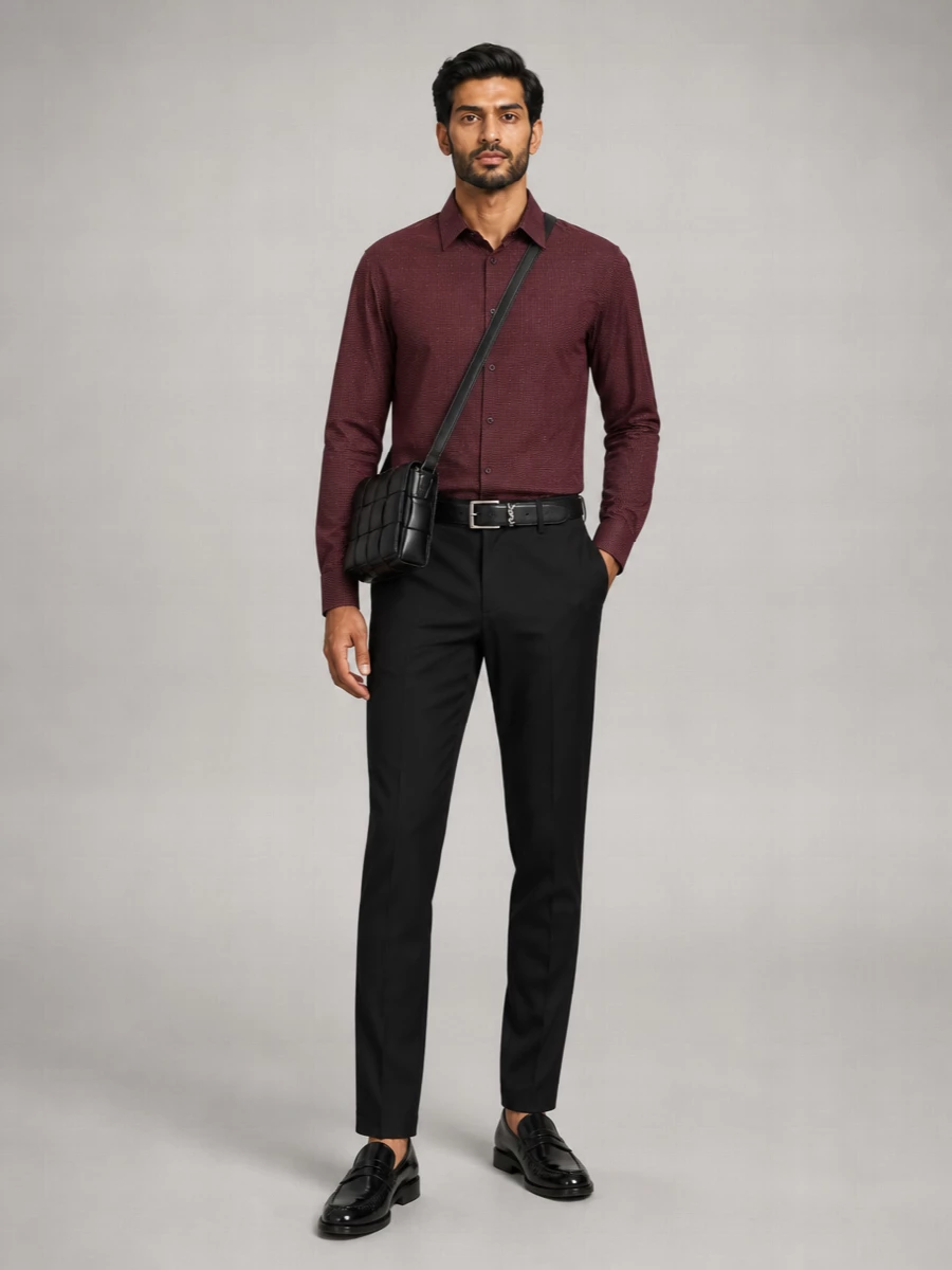 Saint Laurent Silk Printed Relaxed-Fit Long-Sleeve Shirt