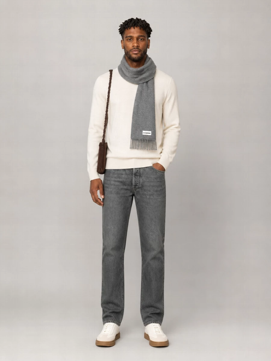 Boss Wool, Silk And Cashmere Sweater