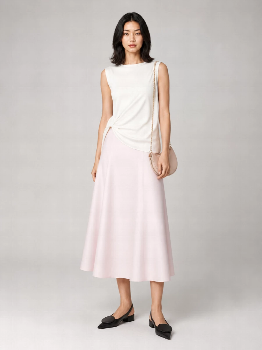 Jacquemus Cotton A-Line Skirt