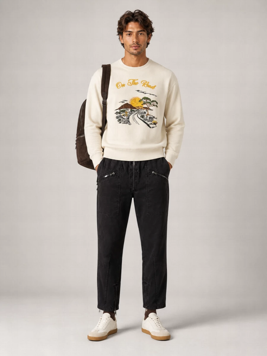Isabel Marant Cotton-Blend Embroidered Sweatshirt