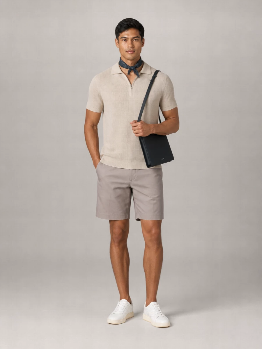 Nn.07 Zip Polo Shirt
