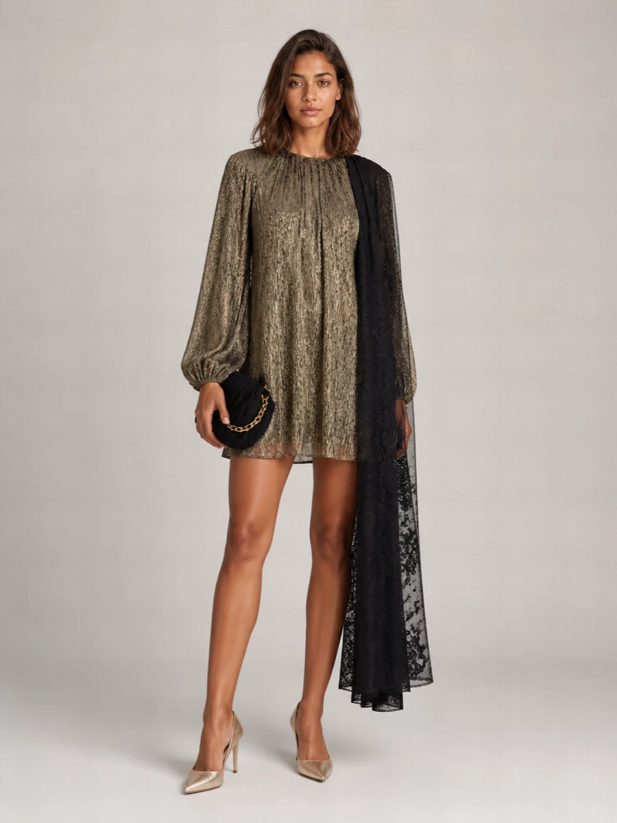 Chloé Silk Flared Mini Dress